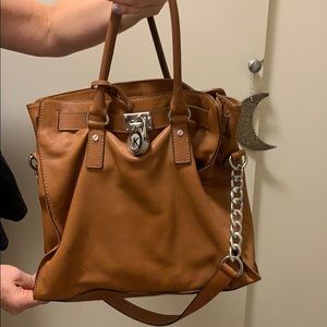 Michael Kors Brown Leather Satchel Tote